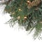 First Traditions™ 30'' Pre-Lit Artificial North Conway Wreath with Glittery Cones and Eucalyptus